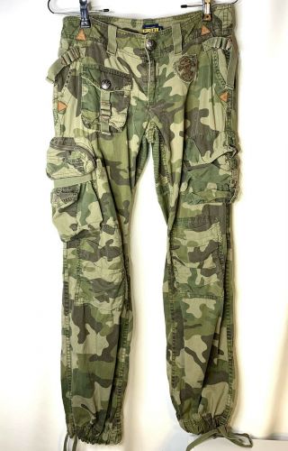 Rare Rugby Ralph Lauren Women’s Military Camouflage Cargo Pants Size 2