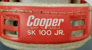 Vintage Cooper SK100 JR.  Hockey Helmet Red Very Rare 2
