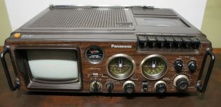 Rare Vintage Panasonic Tr - 5000c Tv/am/fm/cassette Combo