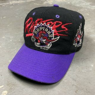 Vintage 90s 1994 Toronto Raptors Hat Snap Back Nba Basketball Rare