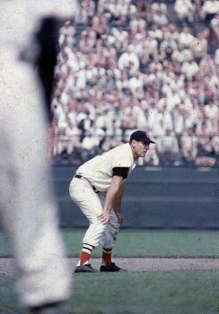 Rare 1950’s Slide Transparency Ted Williams Red Sox On Basepaths