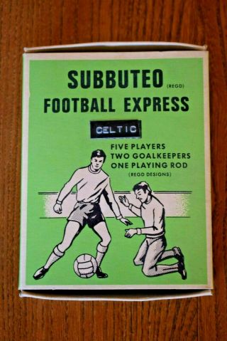 Rare Subbuteo Football Express - 5 A Side - Team,  " Celtic " 1970s