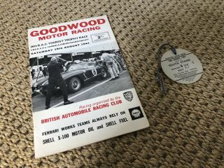 Rare 1961 Rac Tourist Trophy Meeting Goodwood Programme And Ticket