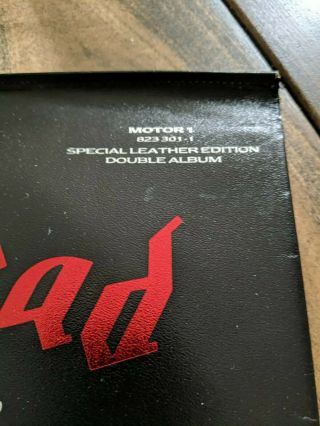 Motorhead No Remorse 1984 UK leather edition Vinyl Lp Lemmy Heavy Metal RARE 3