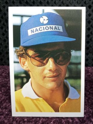 A Question Of Sport Ayrton Senna Formula 1 Motor Racing Cards 1986 Rare Vintage 2