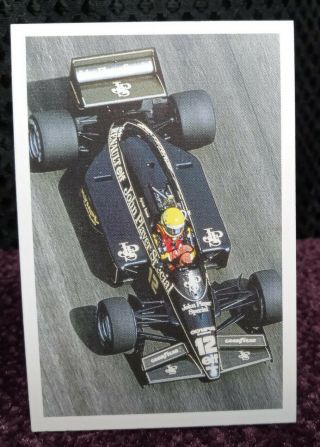 A Question Of Sport Ayrton Senna Formula 1 Motor Racing Cards 1986 Rare Vintage 3
