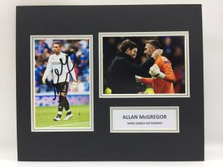 Rare Allan Mcgregor Rangers Signed Photo Display,  Autograph Scotland