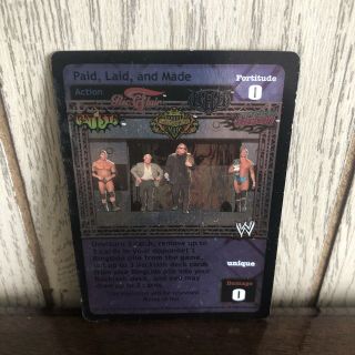 2004 Wwe Raw Deal Ccg Paid Laid And Made 102/181 V 13.  0 Foil Card - Flair,  Hhh