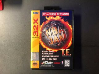 Nba Jam T.  E.  Tournament Edition (sega 32x,  1995) Cib Rare Authentic