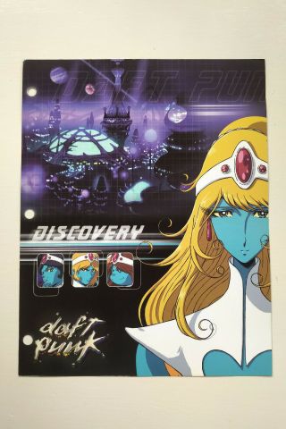 Rare Daft Punk Discovery Promo Mini Poster/one - Sheet (2001) Leiji Matsumoto Art