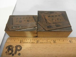 Unique & Rare 1924 Kennedy Type Vi And Xv Radio Print Blocks - Nr