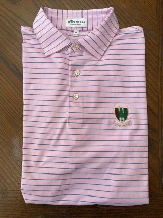 Pine Valley Golf Club Peter Millar Summer Comfort Polo Golf Shirt Rare Pink M