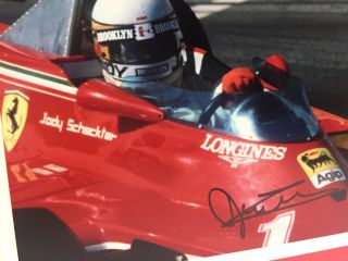 RARE Jody Scheckter Ferrari F1 Signed Photo Display,  AUTOGRAPH FORMULA ONE 2