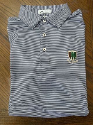 Pine Valley Golf Club Peter Millar Summer Comfort Polo Golf Shirt Rare Navy M