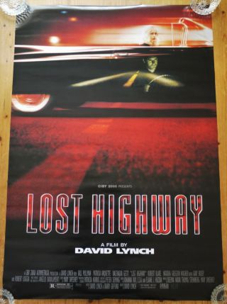 Lost Highway Rolled One Sheet Film Poster 1997 David Lynch Rare