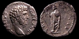 Rare Roman Collectible Silver Coin,  Aelius Caesar.  136 - 138 Ad.  Ar Denarius,