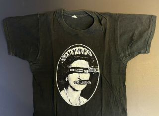 Sex Pistols God Save The Queen Vintage Orig 1970s Us T - Shirt Punk Small Rare
