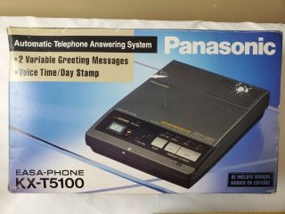 Vintage Panasonic Kx - T5100 Phone Answering Machine Rare - Tapes