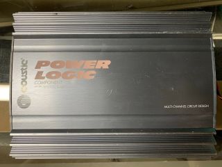 Old School Coustic Power Logic Amp360 2 Channel Amplifier,  Rare,  Vintage,  Sq