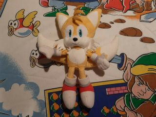 Very Rare Sanei 10” Tails Sonic The Hedgehog Plush Toy 2012 M Japan