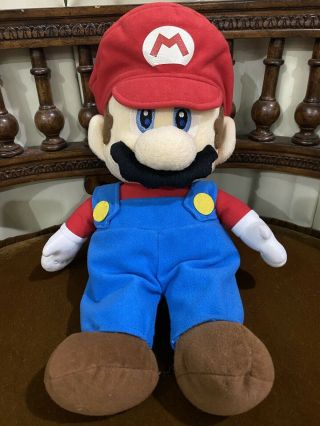 Rare Mario Party 5 Sanei Japan 2003 Hudson 13” Medium Size Plush Luigi