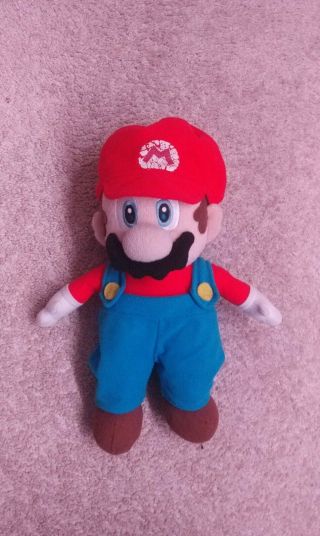 Mario Party 5 Medium Mario Plush Sanei Doft Toy Authentic Rare Sml Read Desc