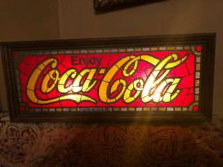 Rare Vintage Coca - Cola Light Up Sign Advertising Coke 60s