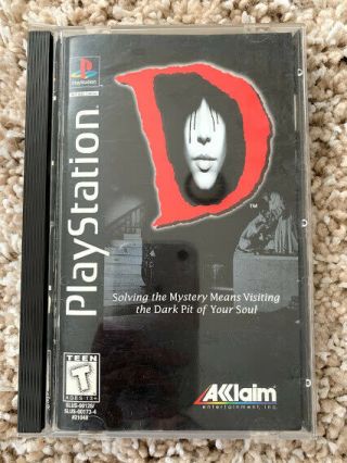 D Horror Game Complete Longbox Ps1 (sony Playstation 1,  1996) Very Rare