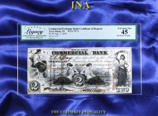 Indiana Terre Haute Commercial Exchange Bank $2 Legacy Ef 45 Hp Full Border Rare
