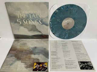 The Decemberists Tain 5 Songs 12 " Blue Grey Vinyl 1st Press Rare Switched Labels