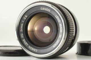 Rare " O " [exc,  5] Canon Fd 24mm F/2.  8 Wide Angle Mf Fd Mount Lens From Japan
