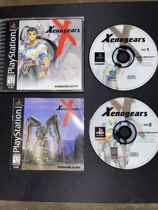 Xenogears (sony Playstation 1,  Ps1,  Psone) Complete Cib - Black Label Rare