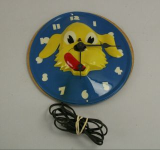 Rare Vtg 1960s Ken - L Ration Dog Cat Food Clock Sign Advertising Display Electric