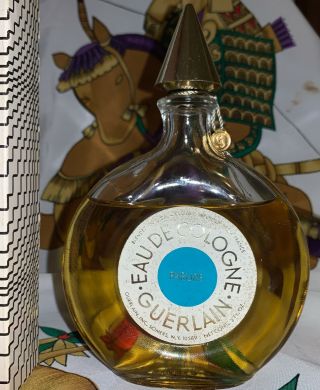 Vtg Rare Guerlain Parure Eau De Cologne 3 oz Bottle 90 Full 2
