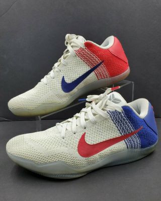 Nike Kobe 11 Xi Elite Low Usa Olympic Sz 9.  5 Rare 822675 - 184