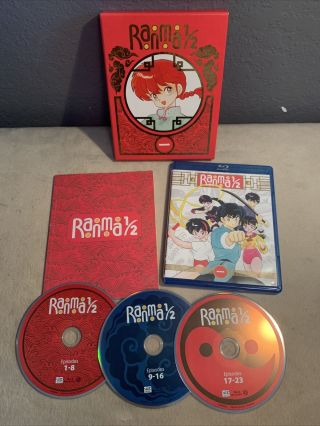 Ranma 1/2: Set 1 Special Edition (blu - Ray Disc,  2014,  3 - Disc Set) Rare Oop