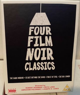 Four Film Noir Classics - Arrow Limited Edition Blu - Ray & Dvd Box Set Oop Rare