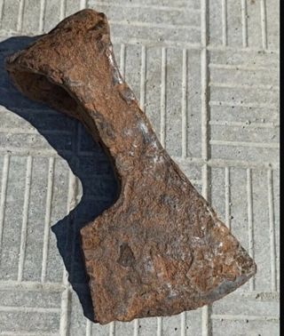 Battle Axe Ancient Rare Iron Authentic Artifact Viking - 655 g - 17 cm 2