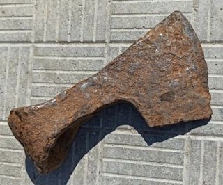 Battle Axe Ancient Rare Iron Authentic Artifact Viking - 655 g - 17 cm 3