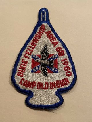 Vintage Boy Scout Patch - Camp Old Indian - 1960 Dixie Fellowship - Rare