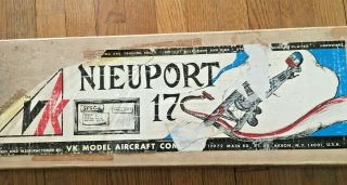 VK Nieuport 17 R/C MODEL AIRPLANE KIT vintage rare 2