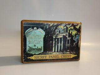 Scarce Vintage Disneyland Haunted Mansion Secret Panel Chest Puzzle Box Rare