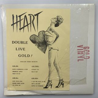 Heart : Double Live Gold 2 - Lps Rare Gold Color Vinyl 1975 Not Tmoq Stereo