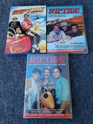 Riptide: The Complete First Second & Third Seasons 1,  2,  3 (dvd) Rare Oop