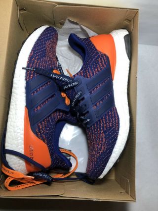 Rare Adidas Ultra Boost 3.  0 Mystery Ink Blue Orange Knicks Men’s Size 10 S82020