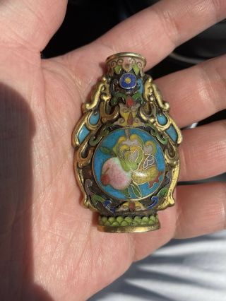 A Very Rare 19th Century Chinese Cloisonné Snuff Bottle
