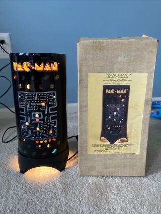 Vintage 1980 Bally Pac - Man Arcade Motion Lamp W/ Box Rare