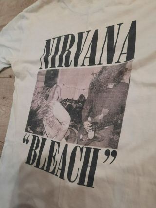 Nirvana Vintage ultra rare Bleach Shirt M Sub Pop Kurt Cobain 3