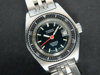 Vtge Rare Tissot Visodate Seastar Pr 516 Automatic Women Watch.  All.  60s