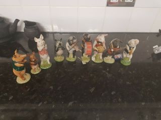 Ultra Rare Set Of Beswick Pig Promenade Band Collectable Figures